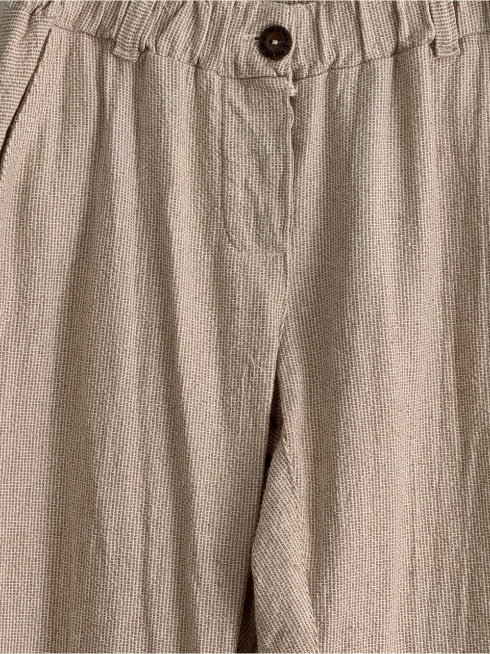 Organic Natural Cotton Tan Pants - Picture 3 of 5